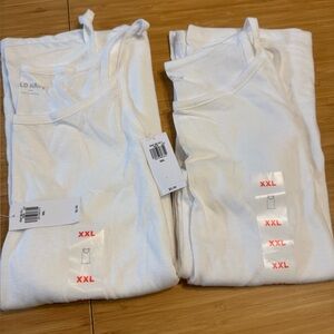 2 Old Navy Women’s WHITE SPAGHETTI STRAP TANK TOP   Sz XXL Brand New